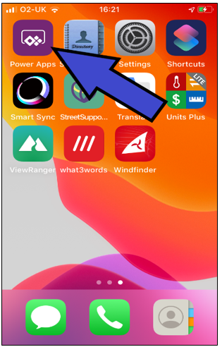 Powerapp icon on iPhone
